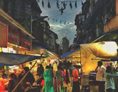 Kamathipura village in Mumbai crowded with shoppers